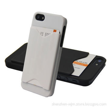 Soft Rubber-coated Card Case for iPhone 5
